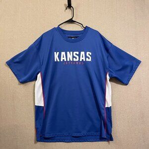 Colosseum Athletics KU Jayhawks Shirt Men's 2XL Royal Blue